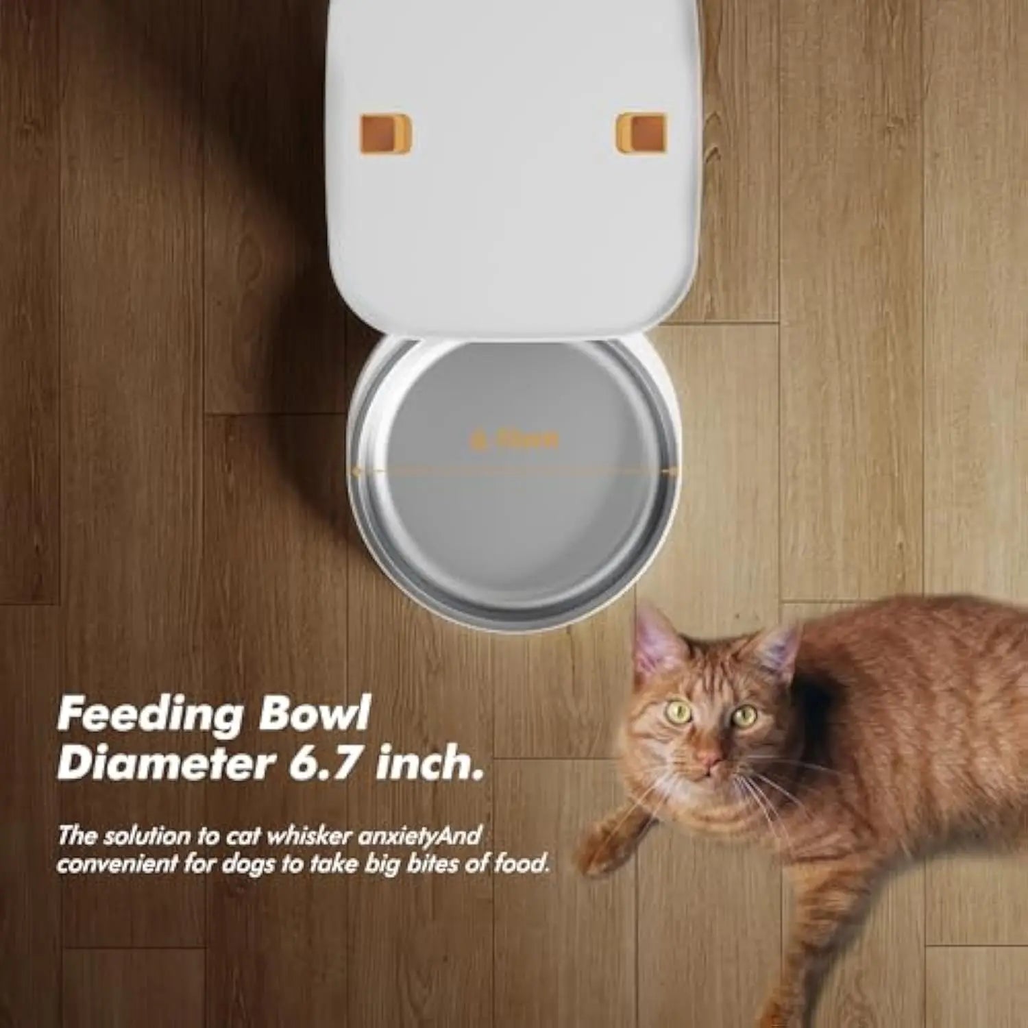 5G Smart Automatic Pet Feeder with 1080P HD Camera, WiFi Control & Voice Recorder
