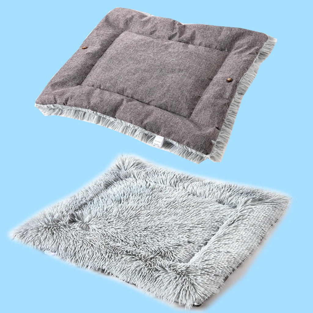 Cozy Calming Dog Bed for Large Dogs & Cats – Self-Warming Anti-Anxiety Pet Bed with Non-Slip Bottom | Machine Washable 24x20 Inch Bed