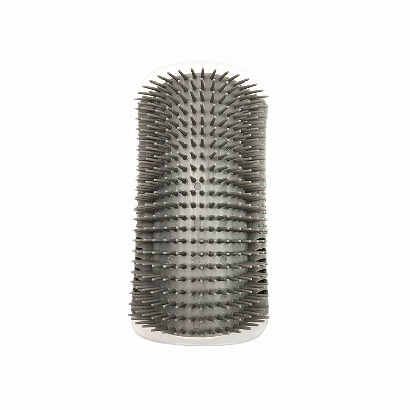 Cat Self Groomer Wall Brush – Corner Cat Scratcher & Massage Comb with Catnip | Interactive Grooming Toy for Cats