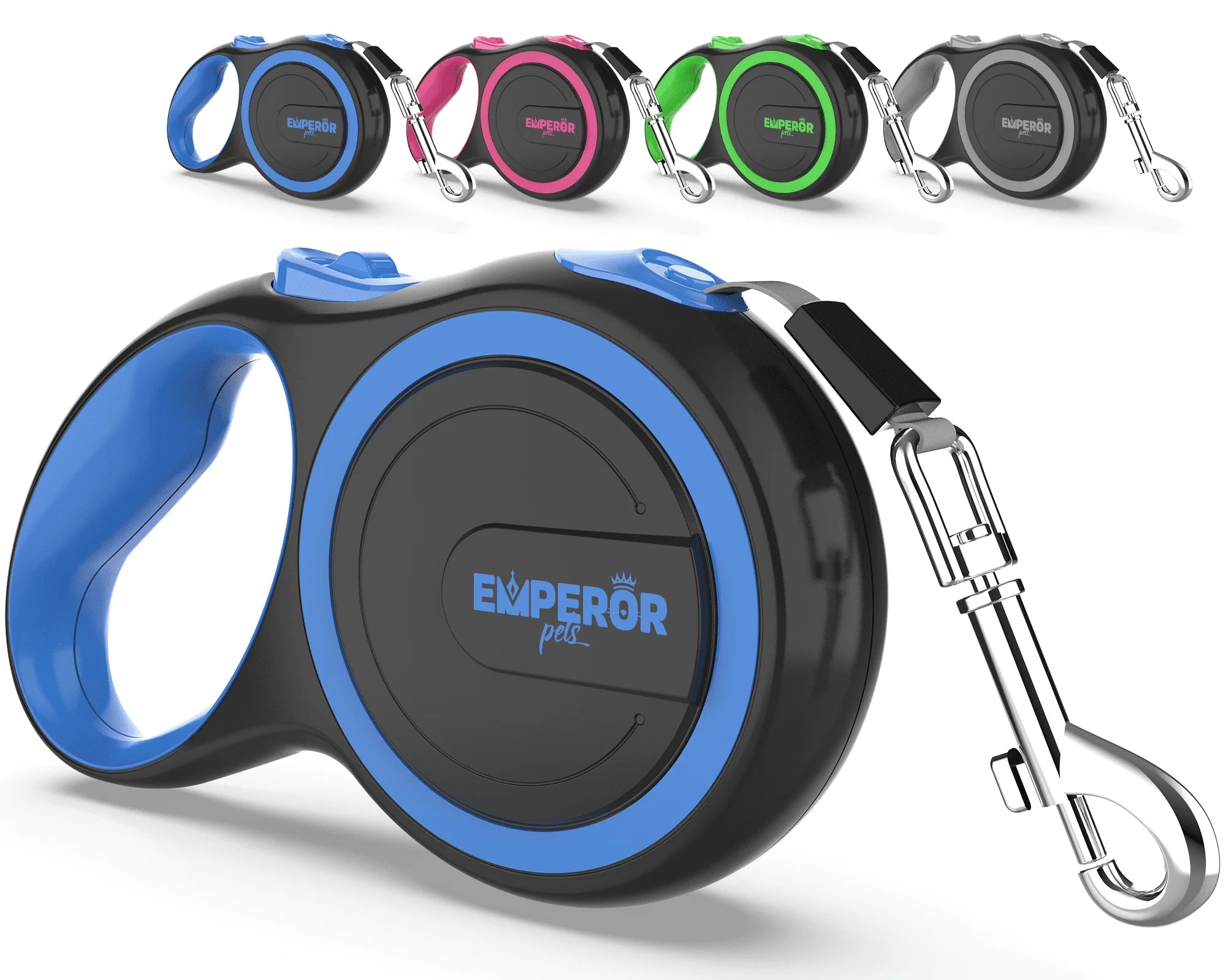 16 Ft Retractable Dog Leash Small Dogs - up to 44Lbs, Small Dog Leash Heavy Duty Dog Leash Retractable 16 Ft - Blue - 