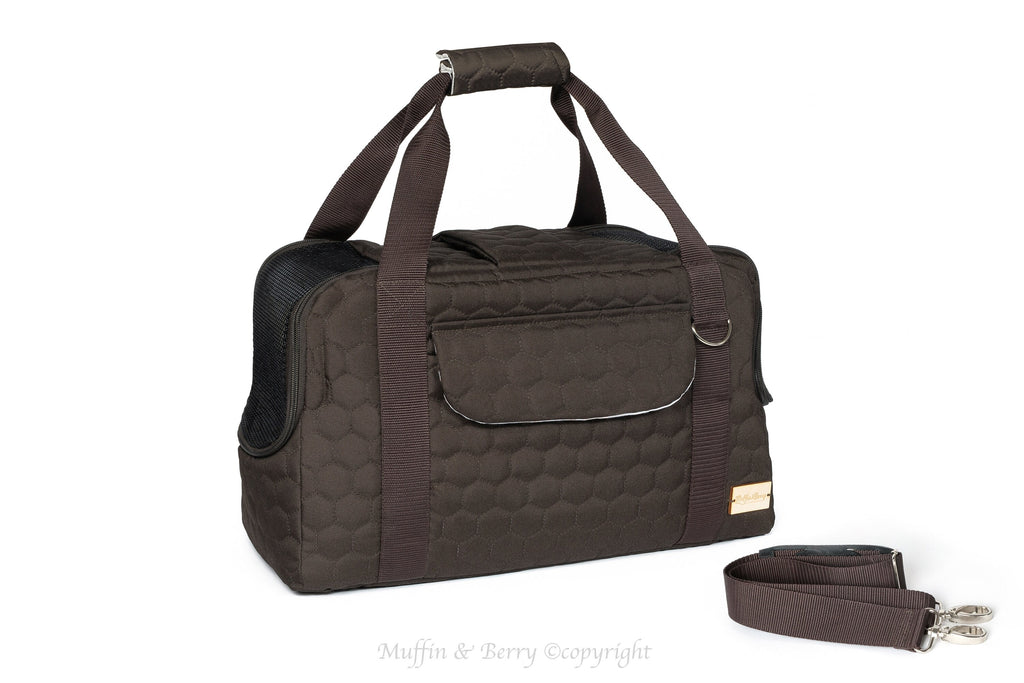 NEW Dog or Cat Carrier for Traveling HAZEL (Dark Brown)