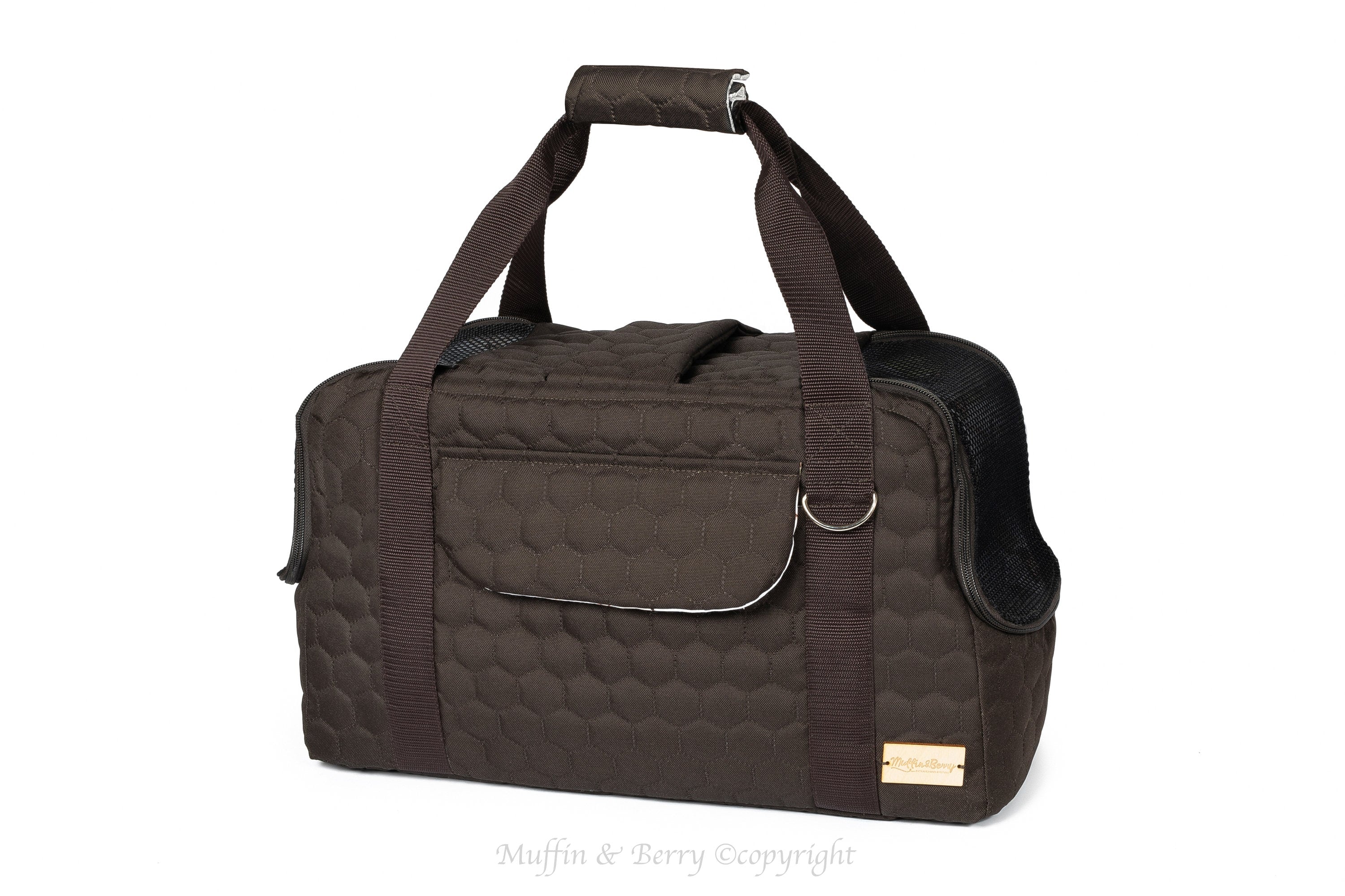 NEW Dog or Cat Carrier for Traveling HAZEL (Dark Brown)