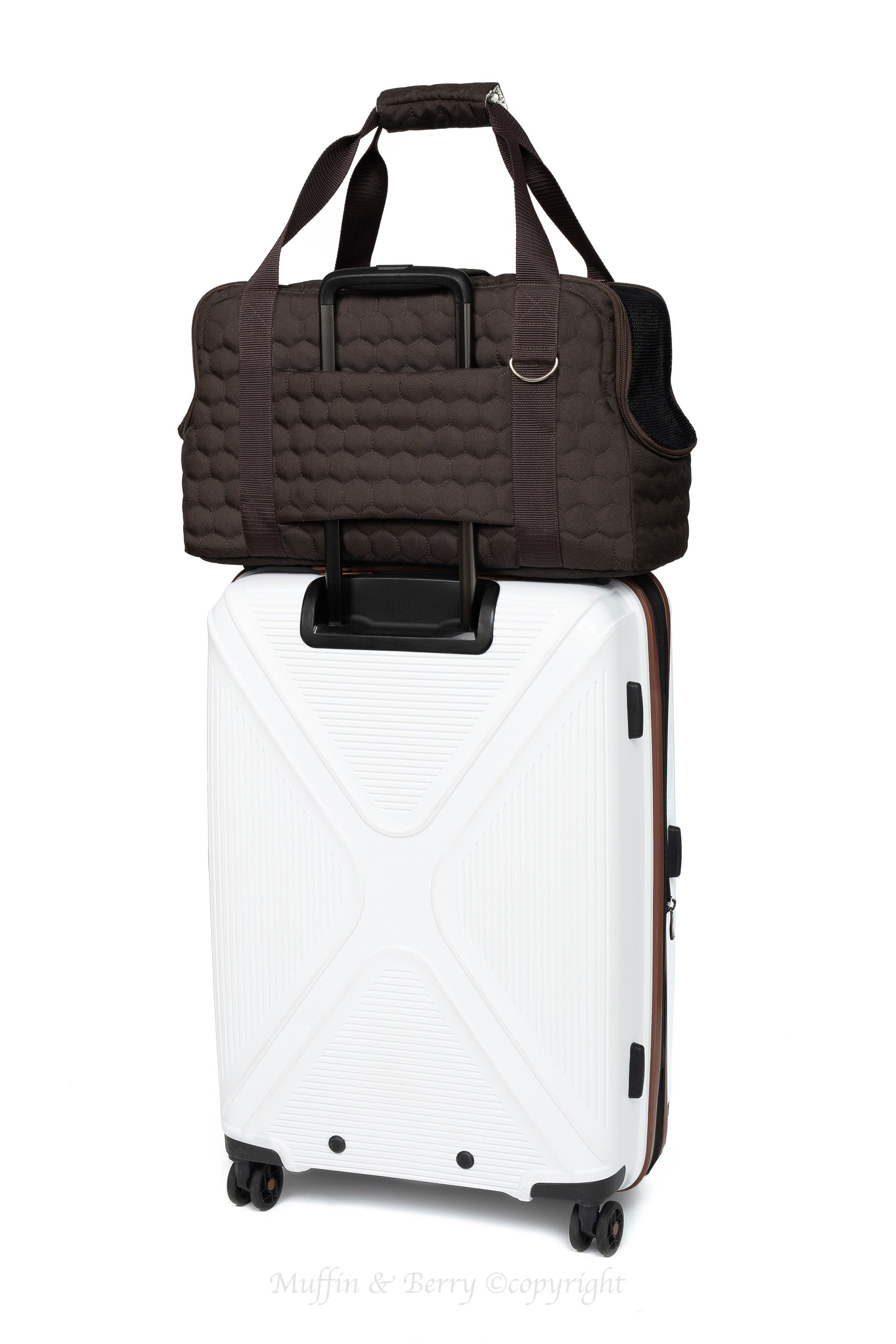 NEW Dog or Cat Carrier for Traveling HAZEL (Dark Brown)
