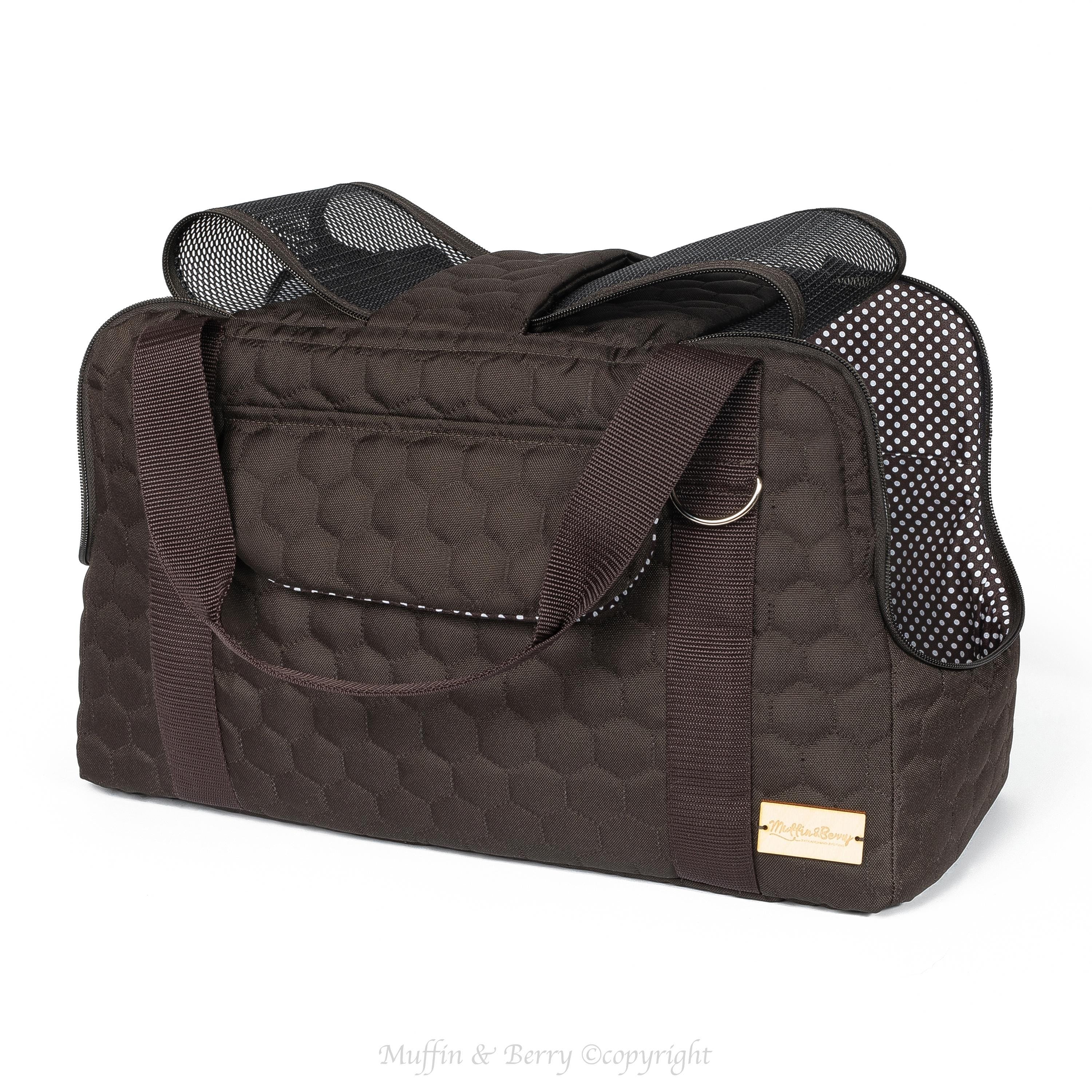 NEW Dog or Cat Carrier for Traveling HAZEL (Dark Brown)