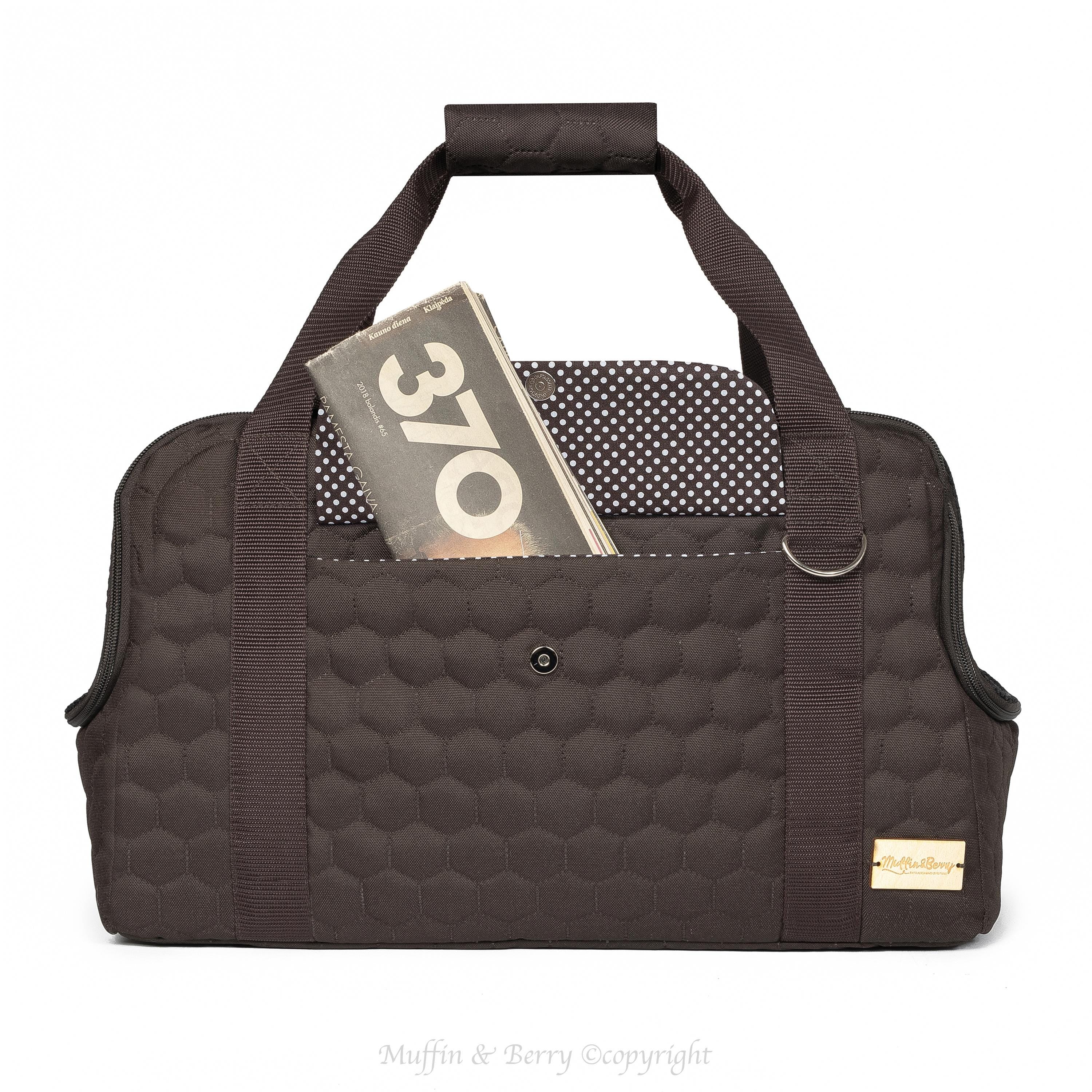 NEW Dog or Cat Carrier for Traveling HAZEL (Dark Brown)