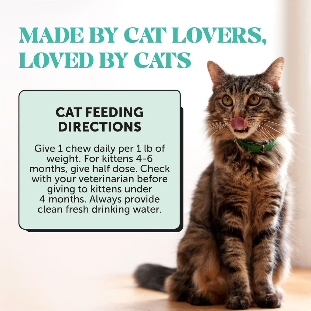 Fresh Dental Bites for Cats - Crunchy & Creamy Cat Dental Treats for Fresh Breat