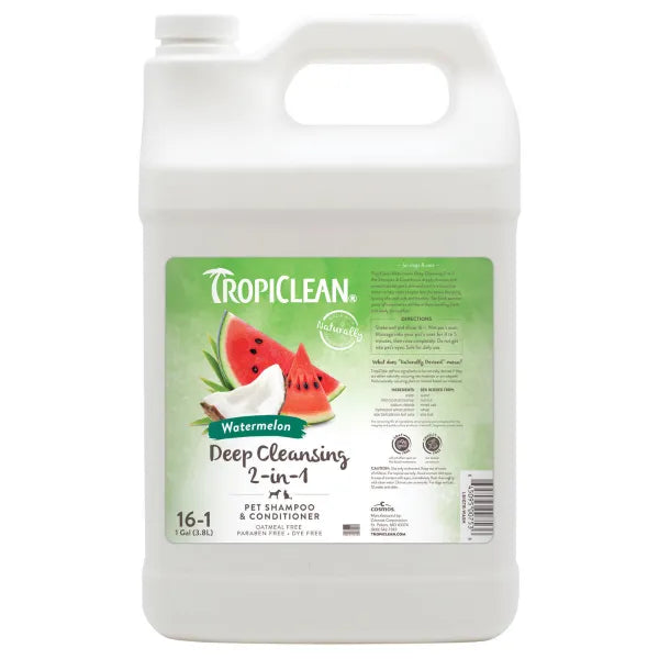 TropiClean Watermelon 2 in 1 Dog Grooming Shampoo and Conditioner