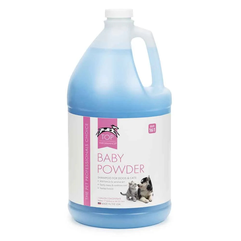 Top Performance Baby Powder Dog Grooming Shampoo 1 Gallon